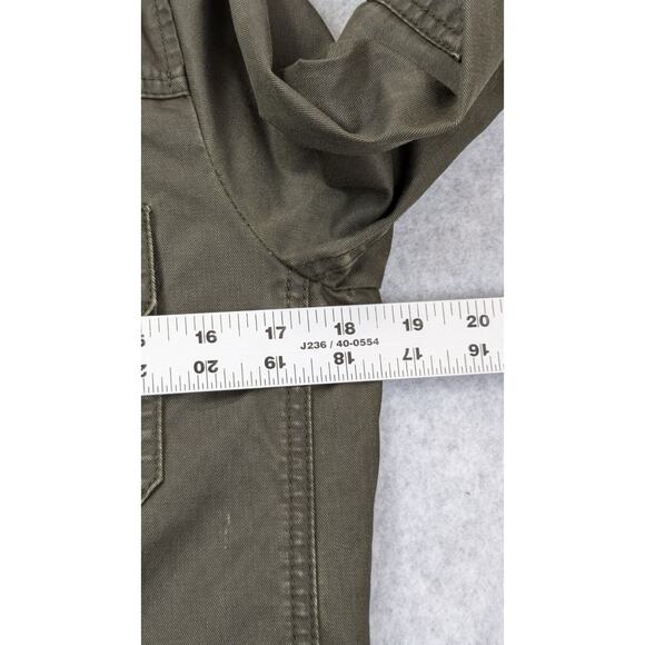 J.Crew Women's SM Downtown Field Jacket Mossy Brown/Green Utility Waxed Cotton - Picture 12 of 16